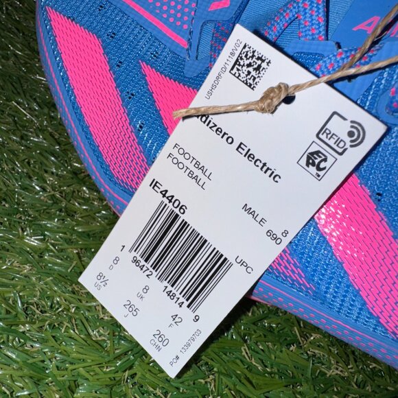 Adidas Adizero Football Electric Snack Attack Mens Size 8.5 IE4406 Pink Blue NEW main image 5